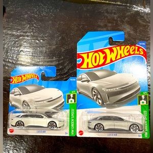 Brand New Hot Wheels Lucid Air White/Gray Unopened Condition